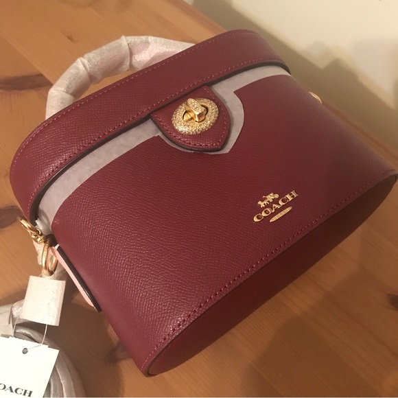 🍒Coach Kay Crossbody With Glitter Black Cherry - Picture 10 of 13
